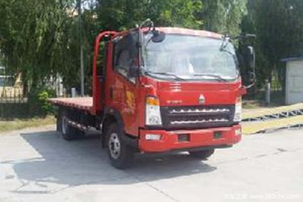 中国重汽HOWO 统帅 超能版 160马力 4X2 平板运输车(ZZ5047TPBF341CE145)