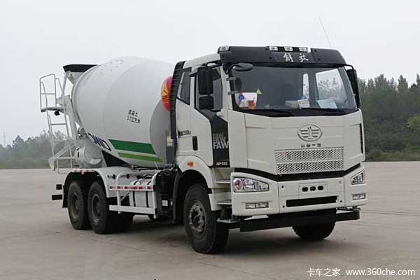 一汽解放 J6P 350马力 6X4 3.7方混凝土搅拌车(凌宇牌)