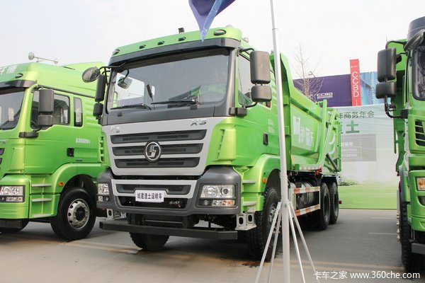 陕汽商用车 轩德x3 385马力 6x4渣土自卸车外观图片