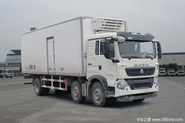 中国重汽 HOWO T5G 280马力 6X2 7.72米冷藏车(ZZ5257XLCM56CGE1)