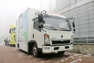 中国重汽HOWO 悍将 4.5T 4.15米单排纯电动厢式轻卡(ZZ5047XXYF331CZ145BEV)94.61kWh