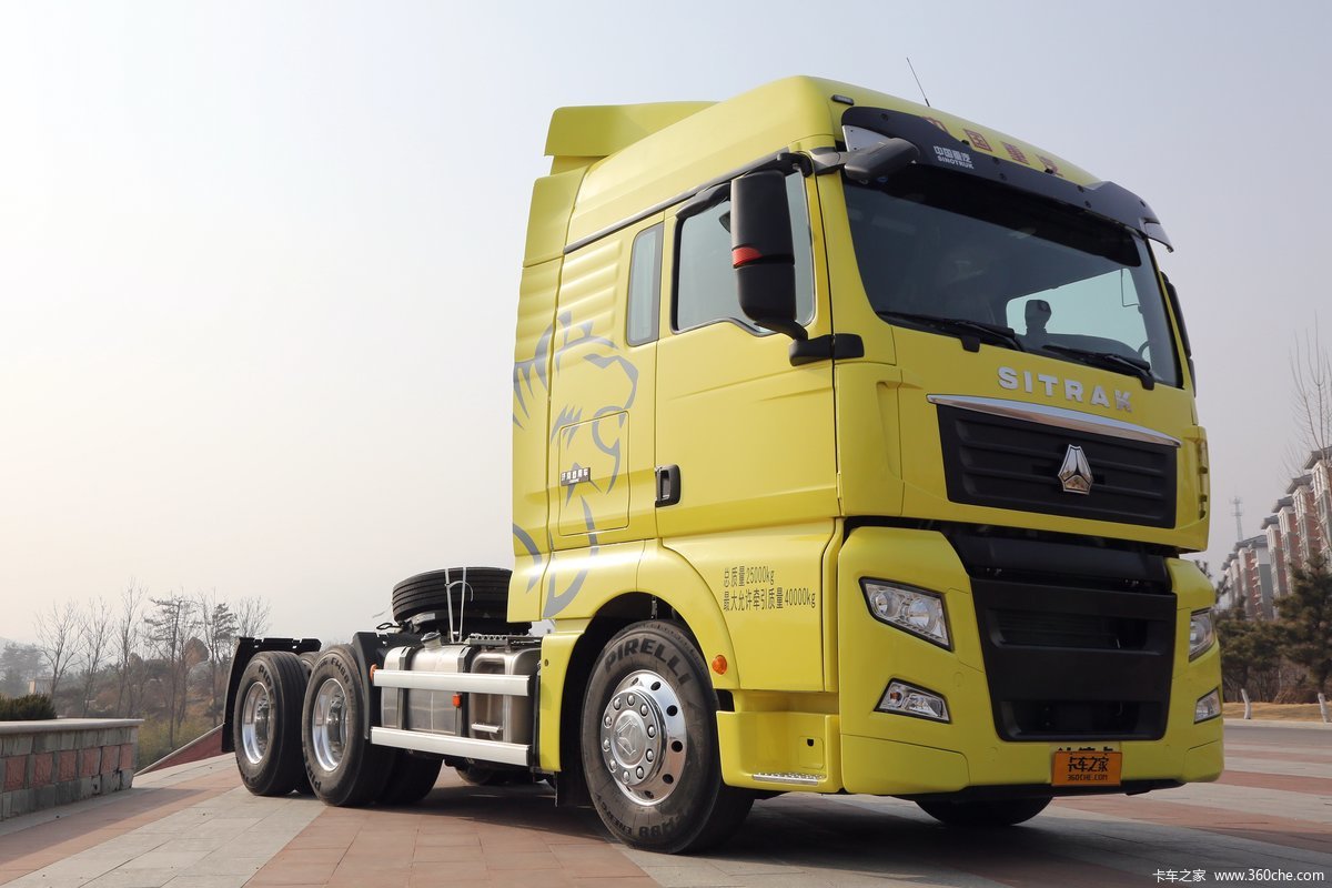 【图】中国重汽 汕德卡sitrak c7h重卡 智能版 540马力 6x4牵引车(zz
