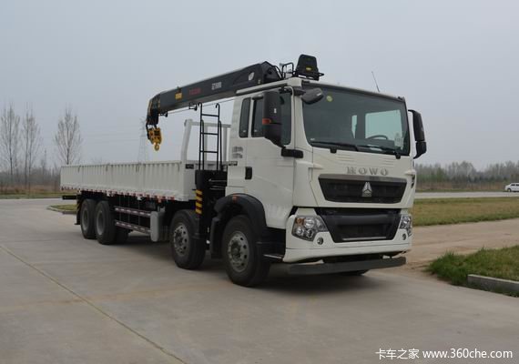 中国重汽 HOWO T5G 340马力 8X4 随车吊(ST260吊机)(ZZ5317JSQN466GE1)