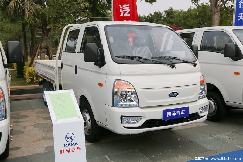 【图】凯马 锐航x3 110马力 3米双排栏板微卡(kmc1043h31s5)_实拍图片