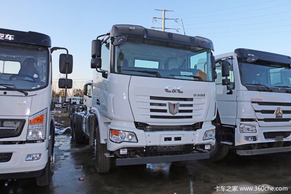 联合动力u350 350马力 6x4 5.6米自卸车外观图_手机卡车之家