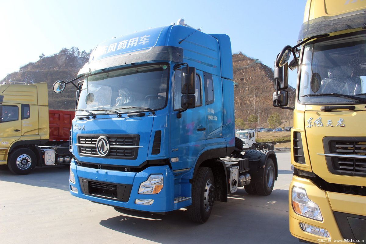 【图】东风商用车 天龙重卡 340马力 4x2牵引车(dfh4180a)_实拍图片