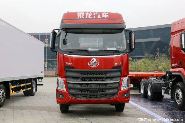 东风柳汽 乘龙H7重卡 375马力 8X4 9.4米栏板载货车(LZ1313H7FB)