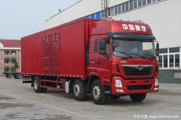 中国重汽 豪曼H5重卡 280马力 6X2 8.6米厢式载货车(ZZ5208XXYKC0EB0)