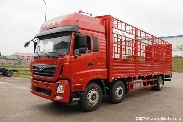 中国重汽 豪曼H5重卡 280马力 6X2 8.6米仓栅式载货车(ZZ5258CCYKC0EB0)
