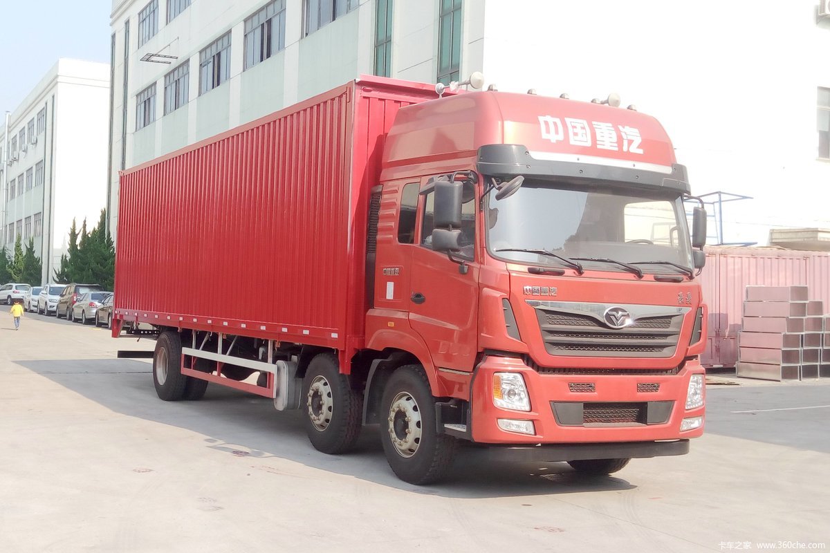 中国重汽 豪曼H5重卡 280马力 6X2 9.6米厢式载货车