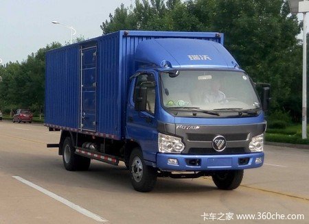 福田 瑞沃E3 160马力 4X2 5.15米厢式载货车(BJ5083XXY-FA)