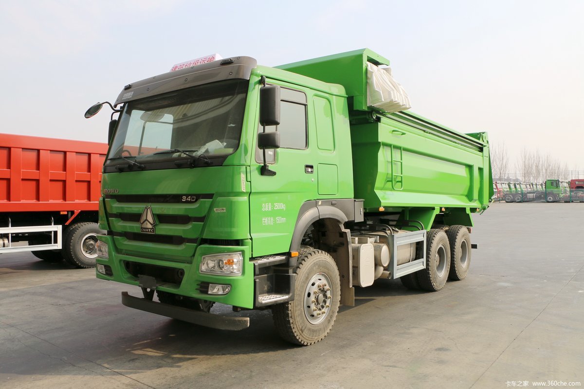 中国重汽 HOWO重卡 340马力 6X4 5.8米环保自卸车(速比4.77)
