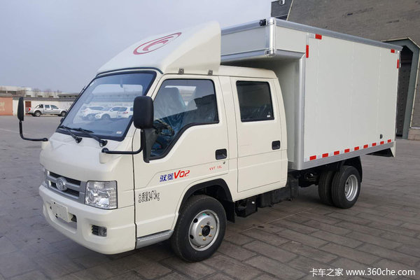 福田时代 驭菱VQ2 1.5L 114马力 汽油/CNG 3.05米双排厢式微卡(后双胎)(BJ5032XXY-N5)