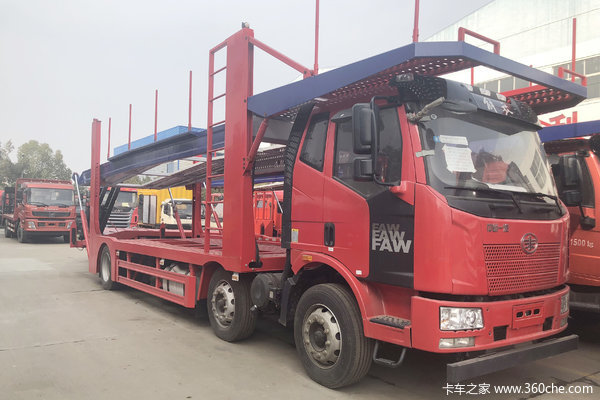 一汽解放 J6L 320马力 6X2 中置轴车辆运输车(程力威牌)(CLW5220TCLC5)