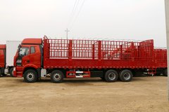一汽解放 J6P重卡 420马力 8X4 9.5米仓栅式载货车