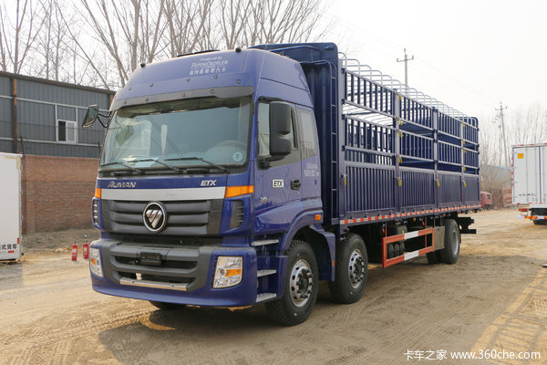 福田 欧曼新ETX 6系重卡 245马力 6X2 8.6米仓栅式载货车(BJ5253CCY-AB)