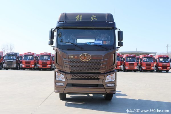 青岛解放 JH6重卡 400马力 8X4 9.5米仓栅式载货车(CA5310CCYP25K2L7T4E5A80)