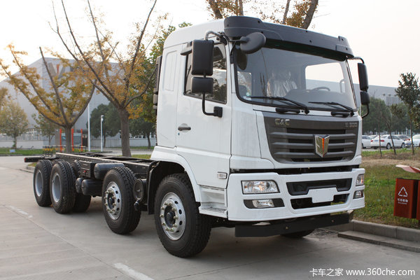 联合卡车 E300重卡 300马力 8X4 9.6米仓栅式载货车(QCC5312CCYD656M)