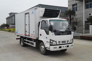 庆铃 五十铃600P 130马力 4X2 4.35米冷藏车(康飞牌)(KFT5073XLC51)