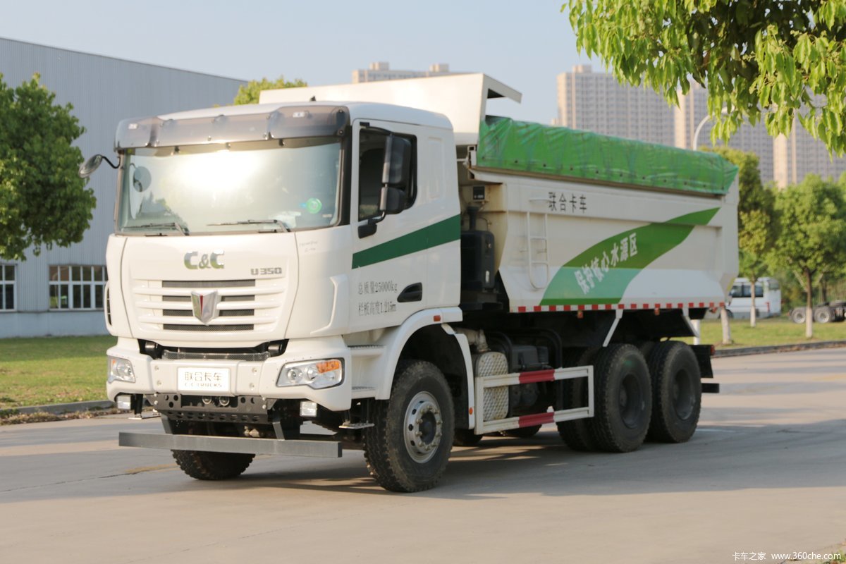 联合卡车 U350 350马力 6X4 5.8米自卸车(蓬翔LC300)