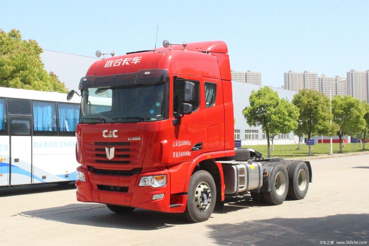 【图】联合卡车 u380重卡 380马力 6x4牵引车(qcc4252d654k)