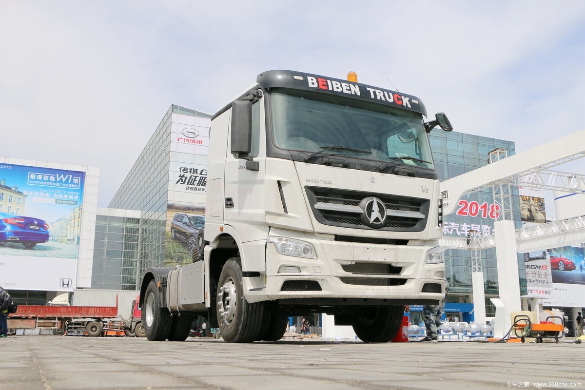 【图】北奔 V3重卡 500马力 4X2 AMT自动挡牵引车(国六/右舵)(ND41808A35J7)_实拍图片_595557_卡车之家