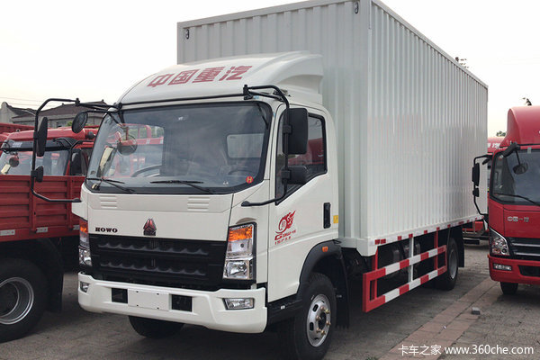 中国重汽HOWO 统帅 物流版 160马力 5.5米单排厢式载货车(ZZ5107XXYG421CE1)