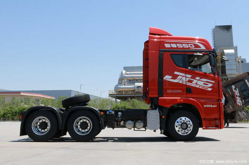 【图】青岛解放 jh6重卡 智尊550超轻版 550马力 6x4牵引车(潍柴红色