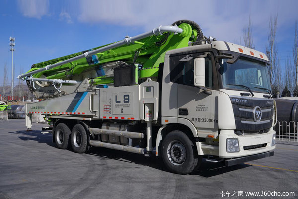 福田 雷萨L9 400马力 6X4 52米混凝土泵车(欧曼GTL底盘)