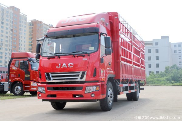 8米排半仓栅式载货车(hfc5181ccyp51k1e1v)报价】徐州江淮汽车销售