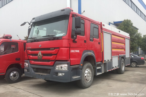 中国重汽 HOWO 280马力 4X2 水罐消防车(程力威牌)