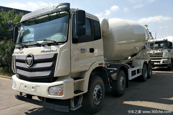 福田 欧曼新ETX 重载型 375马力 8X4 5.8方混凝土搅拌车(12挡)(BJ5313GJB-AB)