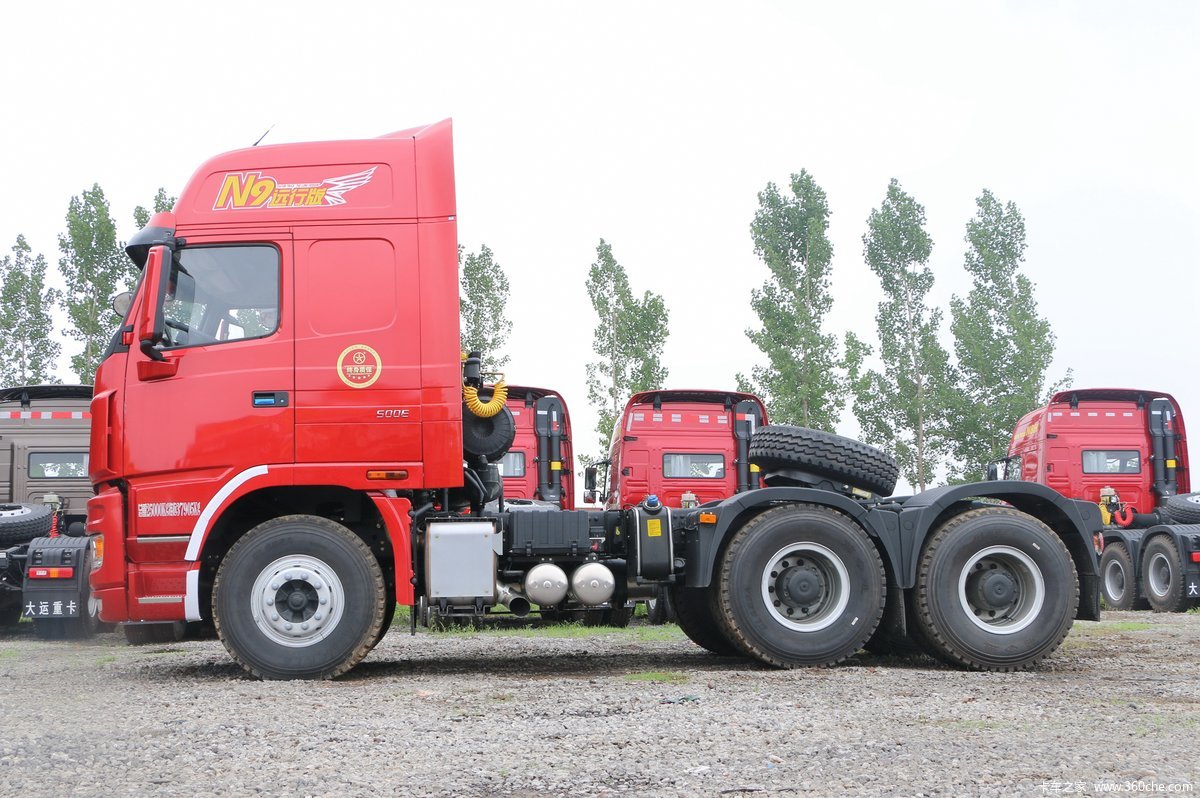 【图】大运 n9重卡 远行版 500马力 6x4牵引车(cgc4250d5fccj)_实拍