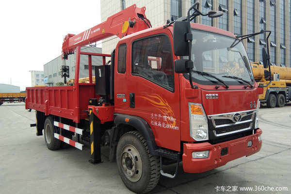 中国重汽 豪曼H3 129马力 4X2 随车吊(4500轴距)(ZZ5148JSQF17EB0)