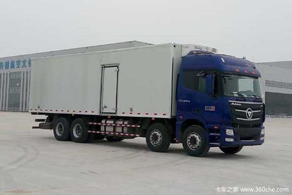 福田 欧曼GTL 9系重卡 430马力 8X4 9.38米冷藏车(BJ5319XLC-AA)