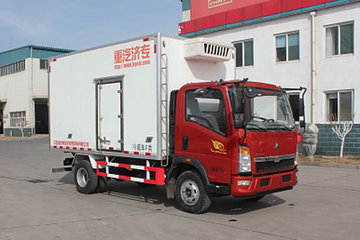中国重汽HOWO 悍将 129马力 4X2 3.98米冷藏车(绿叶牌)(JYJ5047XLCE)