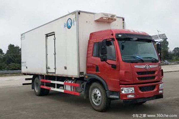 青岛解放 龙V 220马力 4X2 7.8米冷藏车(CA5189XLCPK2L5E5A80)