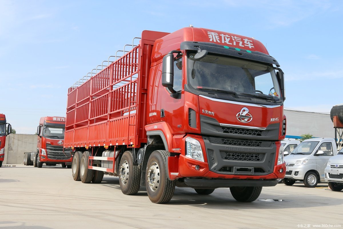 【图】东风柳汽 乘龙h5 350马力 8x4 9.5米仓栅式载()
