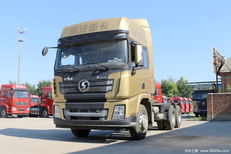 【图】陕汽重卡 德龙x3000 轻量化版 430马力 6x4 lng牵引车(sx42584x