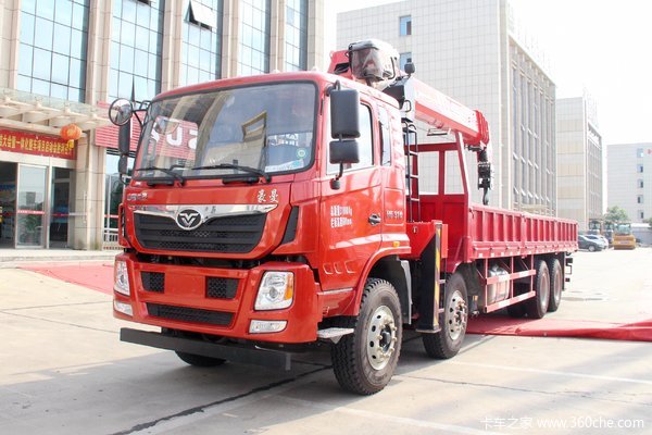 中国重汽 豪曼H5 340马力 8X4 随车吊(ZZ5318JSQM60EB0)