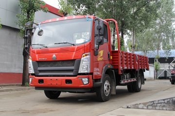 中国重汽HOWO 统帅 154马力 4.85米排半栏板载货车(ZZ1147G381CE1)