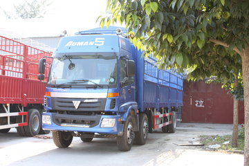 福田 欧曼CTX 5系重卡 185马力 6X2 9.6米仓栅式载货车(BJ5253VMCHL-S1) 卡车图片