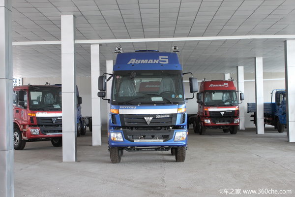 福田 欧曼ETX 5系重卡 220马力 6X2 7.8米畜禽载货车(BJ5252CCQ-XB)