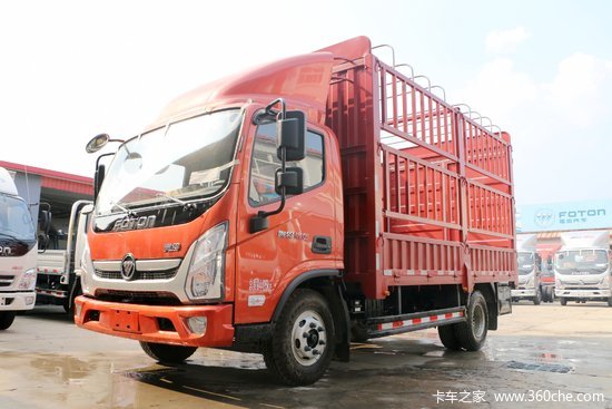 福田 奥铃新捷运 170马力 4.17米单排仓栅式轻卡(BJ5128CCY-A2)