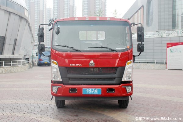 中国重汽HOWO 统帅 2019款 154马力 3.85米排半栏板轻卡(ZZ1047F341CE145)
