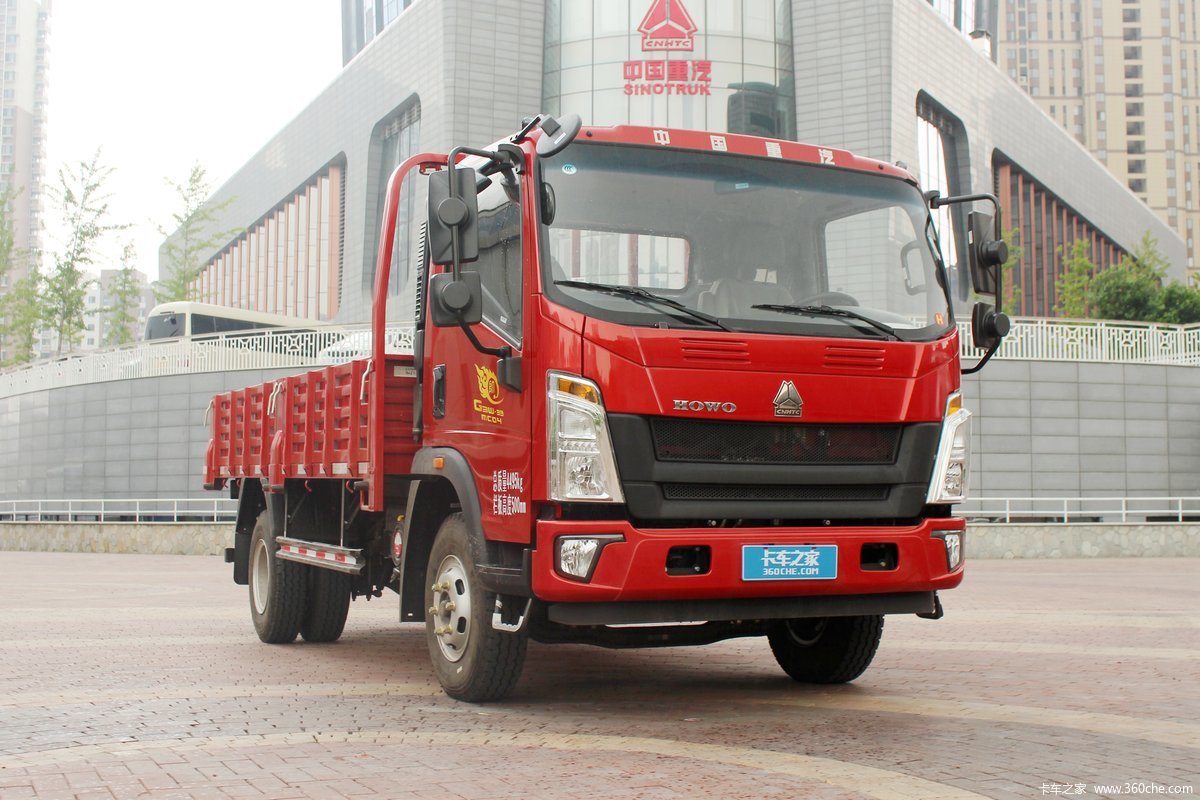 中国重汽HOWO 统帅 物流版 160马力 5.5米单排栏板载货车