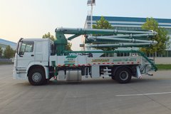 中国重汽 HOWO 340马力 4X2 27米混凝土泵车(森源牌)(SMQ5201THB)