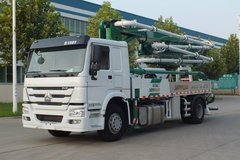 中国重汽 HOWO 340马力 4X2 27米混凝土泵车(森源牌)(SMQ5201THB)