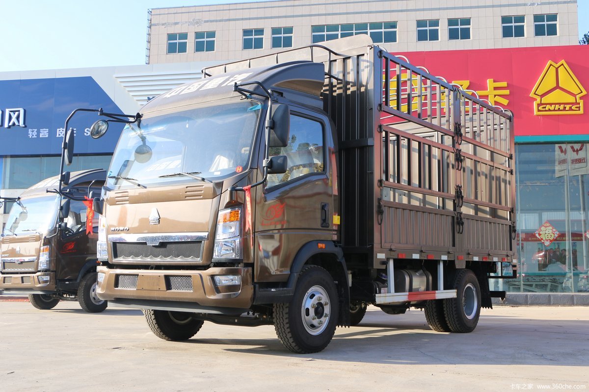 中国重汽HOWO 悍将 2019款 156马力 4.15米单排仓栅式轻卡