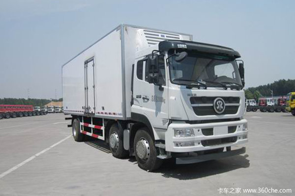 中国重汽 斯太尔M5G 280马力 6X2冷藏车(冰凌方)
